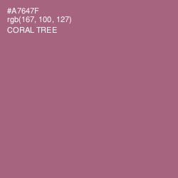 #A7647F - Coral Tree Color Image